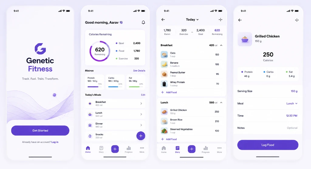 Genetic Fitness — UI / App Design